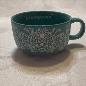Starbucks Green Ceramic Mug